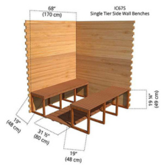 Single Tier Side Wall Benches
