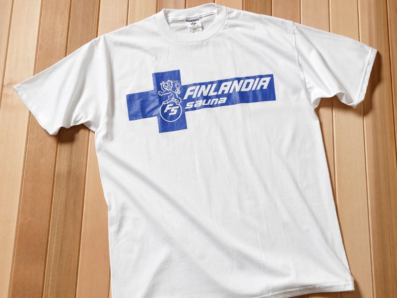 The Finlandia blue cross logo t-shirt in white