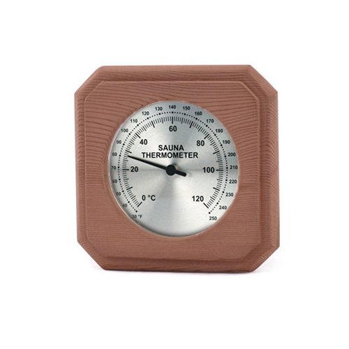 Cedar Encased Thermometer C-F (5 1/2″ x 5 1/2″)