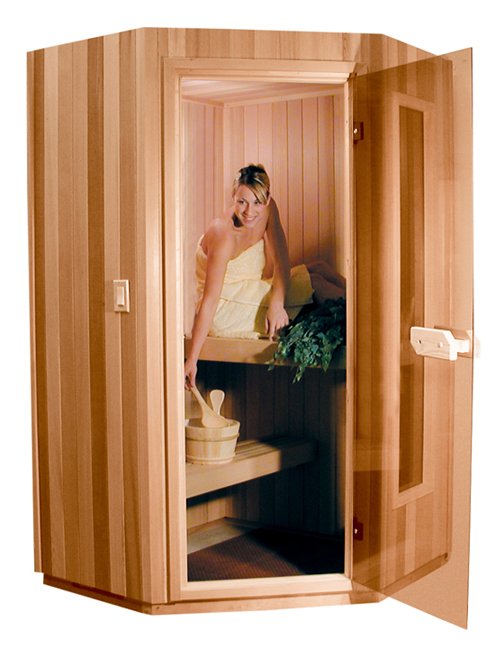Finlandia FPF55-5S Prebuilt 5-Sided Sauna Room 5′ x 5′ – Free Shipping!