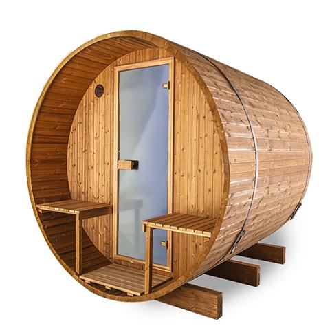 Thermory NO 60, 7′ 3” x 7′ 4” 4-Person Barrel Sauna – Free Shipping!